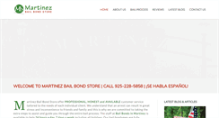 Desktop Screenshot of martinezbailbond.com