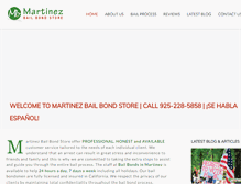 Tablet Screenshot of martinezbailbond.com